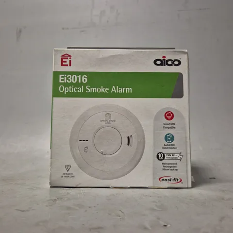 BOXED AICO EI3016 OPTICAL SMOKE ALARM