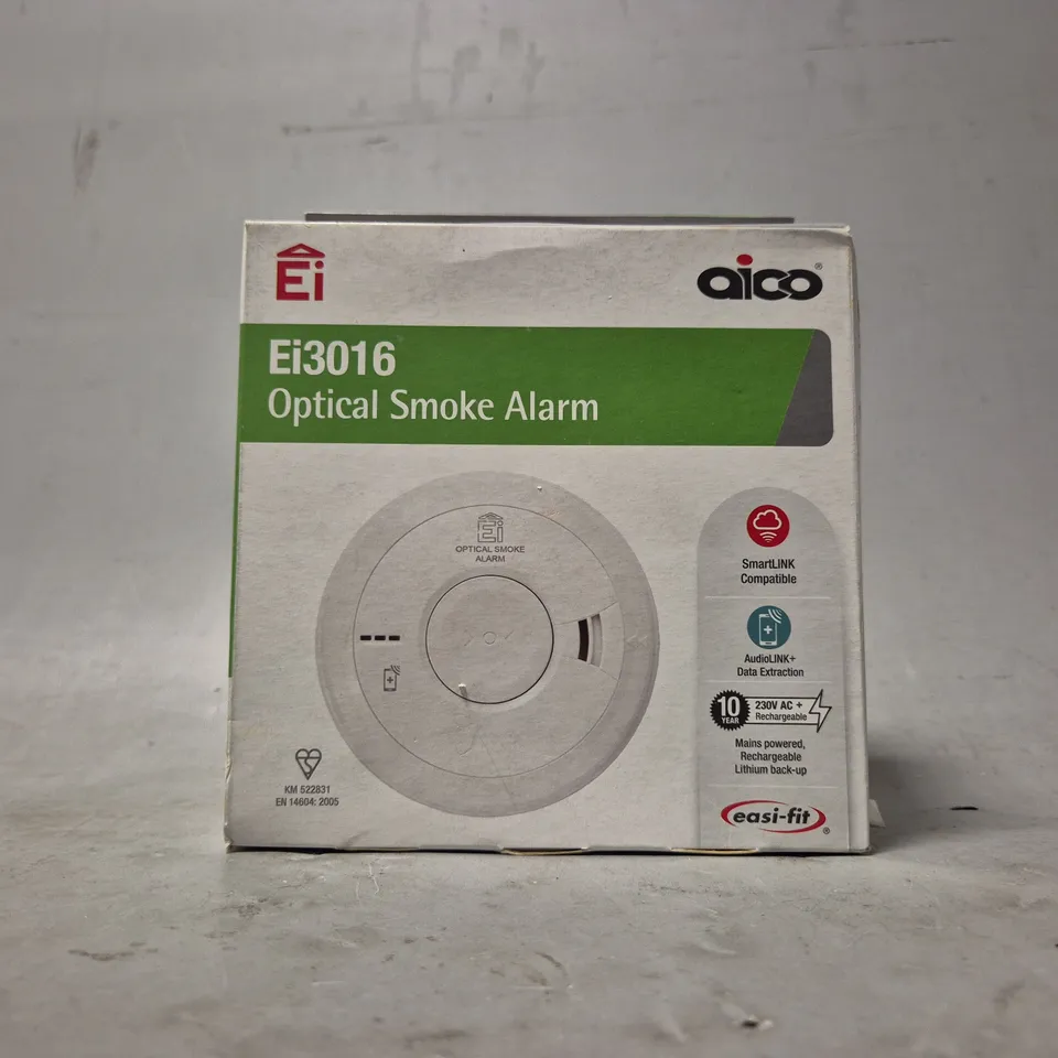 BOXED AICO EI3016 OPTICAL SMOKE ALARM 