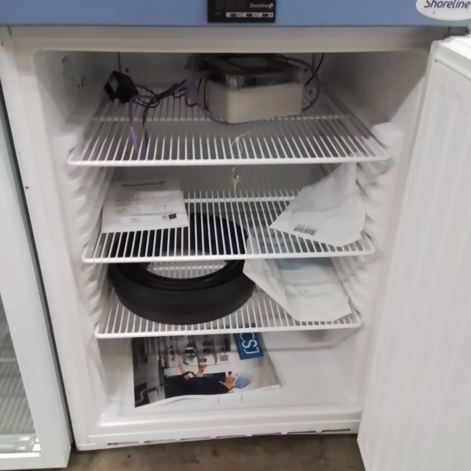 SHORELINE SOLID DOOR PHARMACY REFRIGERATOR 141 LITRES