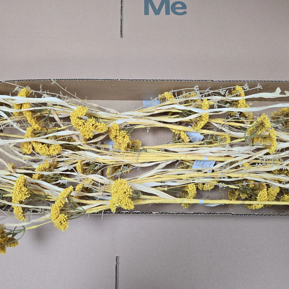 6 X GISELA GRAHAM FAUX ACHILLEA SPRAY BUNCHES IN NATURAL YELLOW 