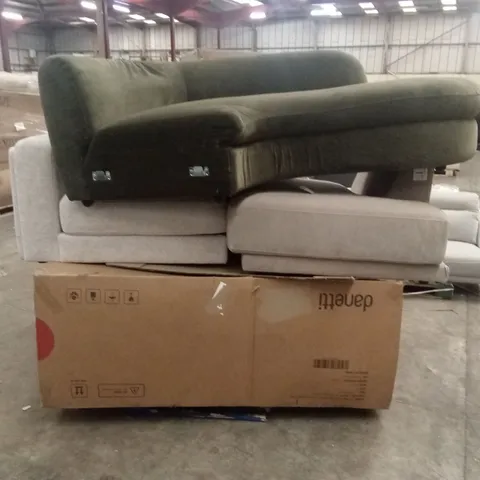 PALLET OF ASSORTED INCOMPLETE DANETTI SOFA PARTS AND PIECES