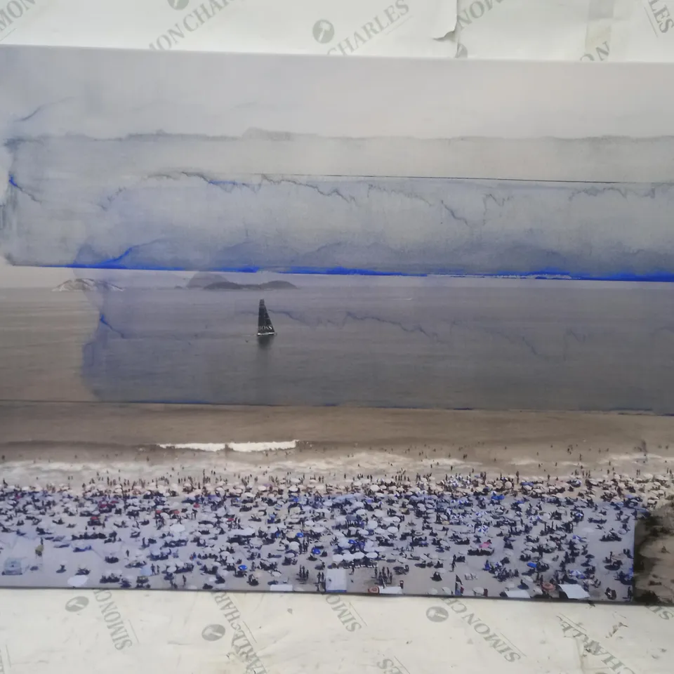 BOXED PARVEZ TAJ IPANEMA GRAPHIC ART WRAPPED ON CANVAS 61X91CM 