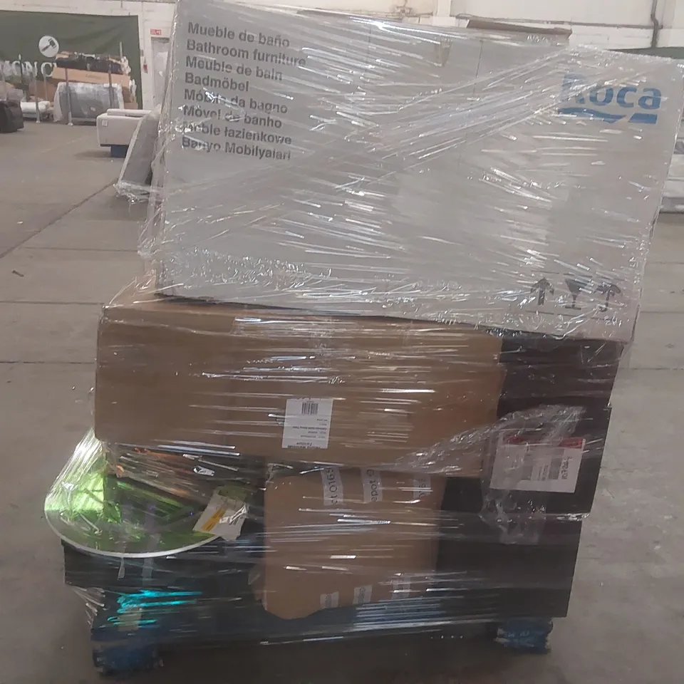 PALLET CONTAINING A VERY LARGE QUANTITY OF ASSORTED FURNITURE PARTS/BATHROOM FURNITURE PARTS ECT