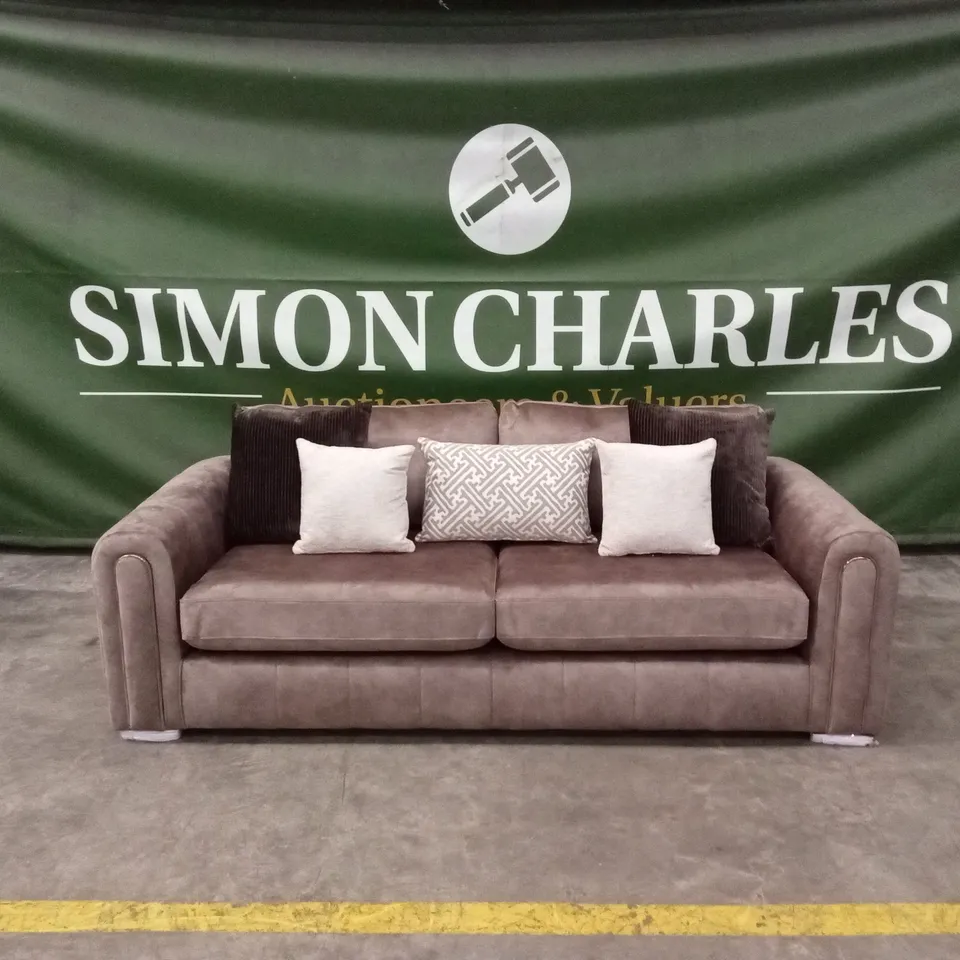 AMARA 3 SEATER SOFA - CHOCOLATE RRP £1249