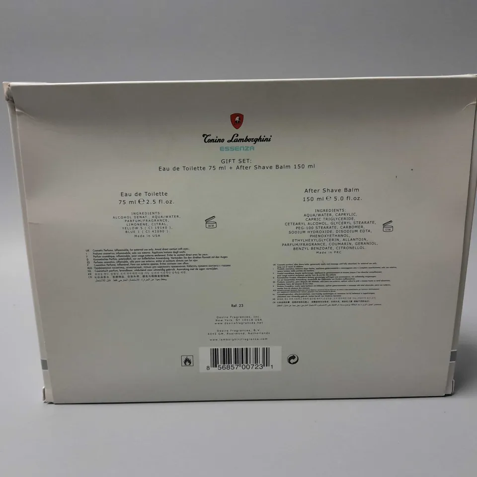 BOXED CONINO LAMBORGHINI ESSENZA GIFT SET