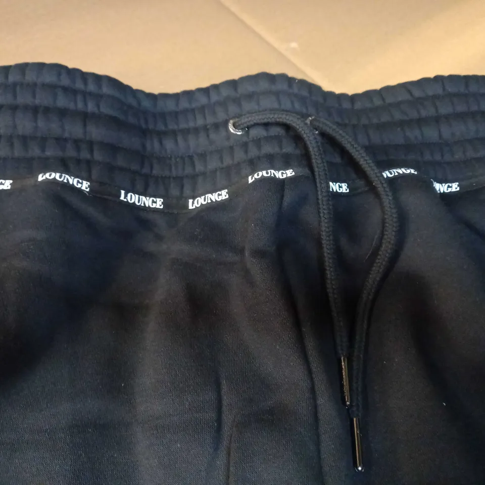 LOUNGE BLACK/LOGO JOGGERS - XL
