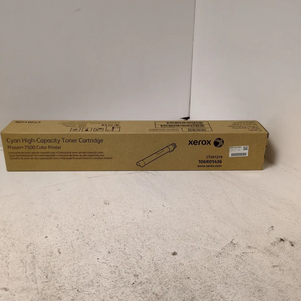 PALLET CONTAINING APPROXIMATELY 60 XEROX PRODUCTS INCLUDING PHASER 3610, CYAN HIGH-CAPACITY TONER CARTRIDGE ETC.