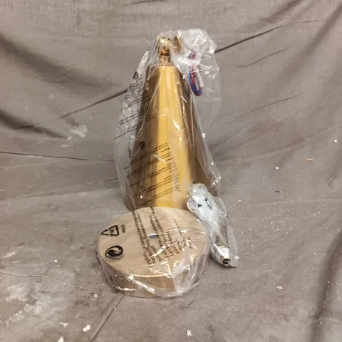 2 X GOLD-TONED DECORATIVE LIGHT WITH WIRING – WRAPPED IN PROTECTIVE PLASTIC BOXED