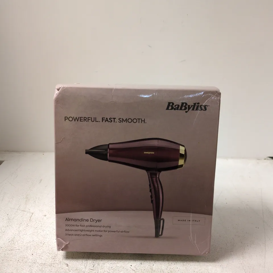 BABYLISS ALMANDINE HAIR DRYER – BOXED