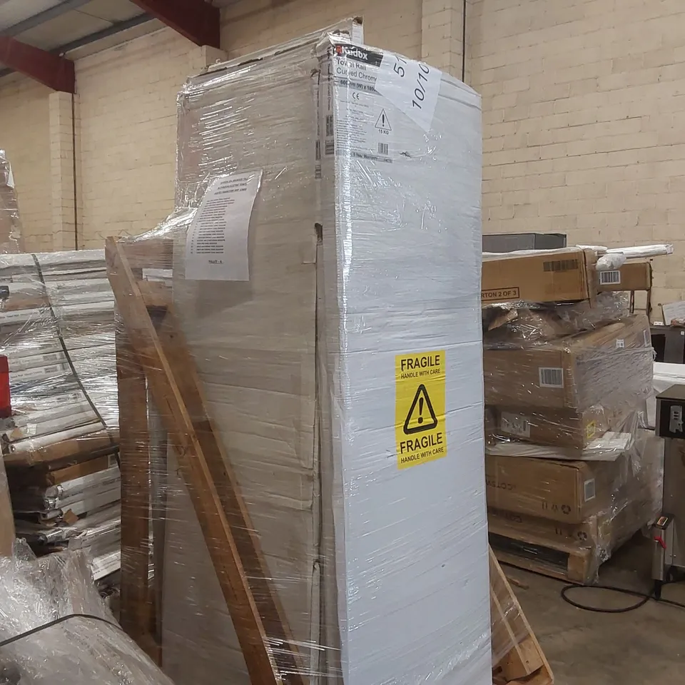 PALLET CONTAINING APPROXIMATELY 20x TALL BATHROOM ELECTRIC HEATED TOWEL RADIATORS