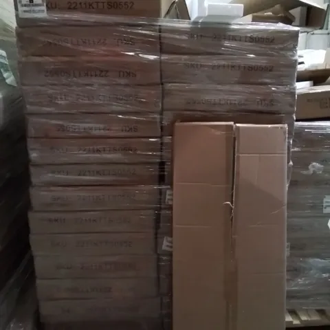 PALLET CONTAINING A LARGE QUANTITY OF BRAND NEW GLASS DISPLAY UNITS