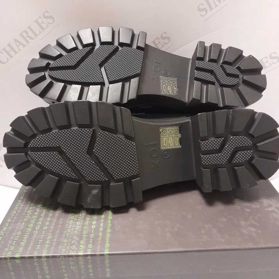 KOI GENSAI CYBER PUNK LOAFERS, BLACK - SIZE 8