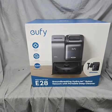 EUFY HYDROJET ROBOT VACUUM WITH PORTABLE DEEP CLEANER – E28 (BOXED)