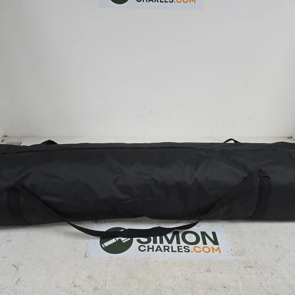 CAMPING AWNING IN BLACK CARRY BAG