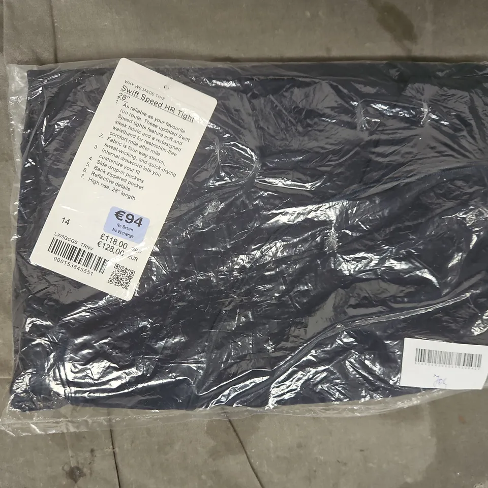 BAGGED LULULEMON SWIFT SPEED HR TIGHT 28" LEGGINGS IN NAVY SIZE 14
