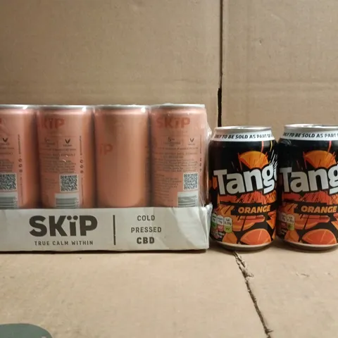 APPROXIMATELY 10 ASSORTED FOOD AND DRINK ITEMS TO INCLUDE SKIP MULTIPACK, AND TANGO, ETC
