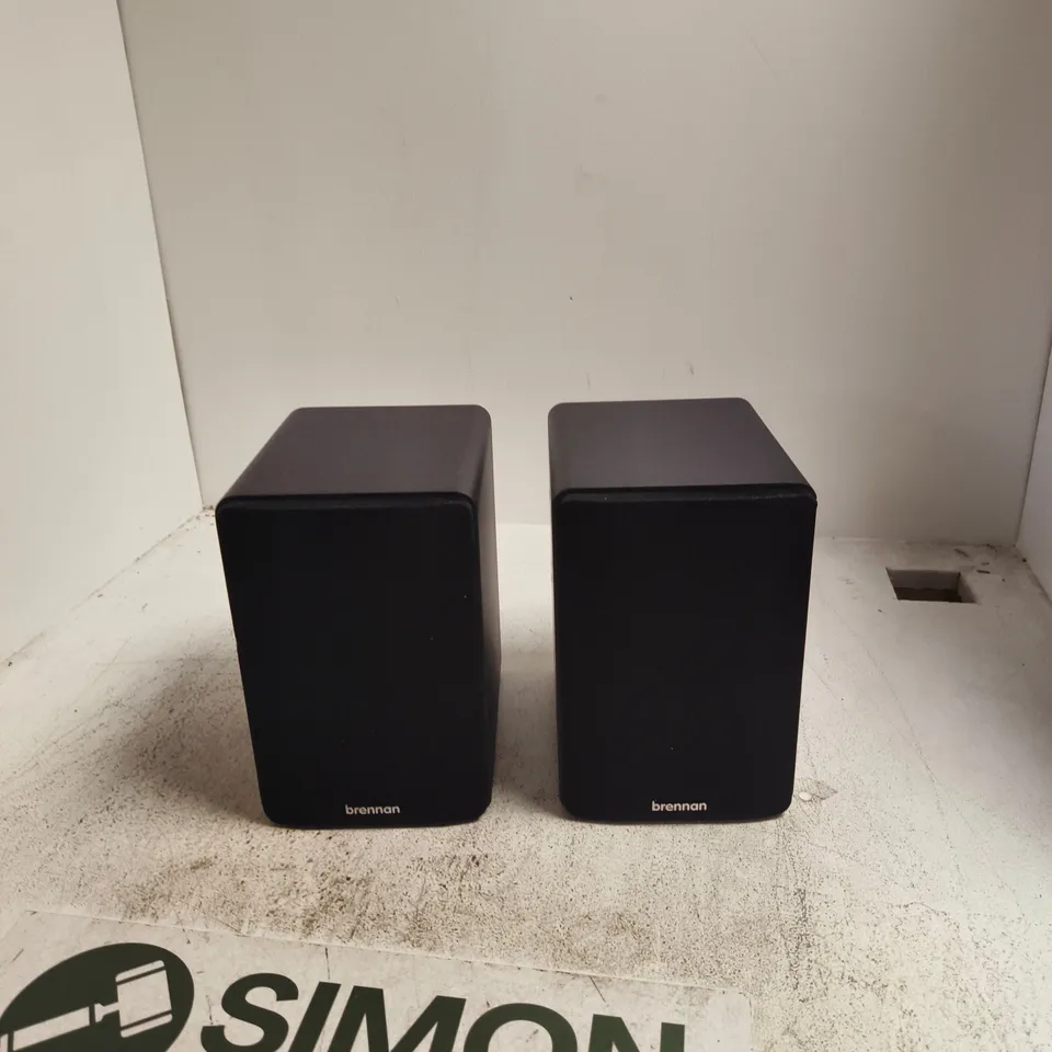 BRENNAN BSP50 SPEAKER PAIR (BLACK) – 8 OHM, RCA INPUT