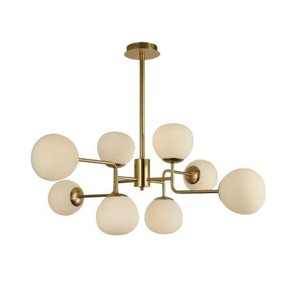 BOXED JERI 8-LIGHT SPUTNIK CHANDELIER IN GOLD FINISH