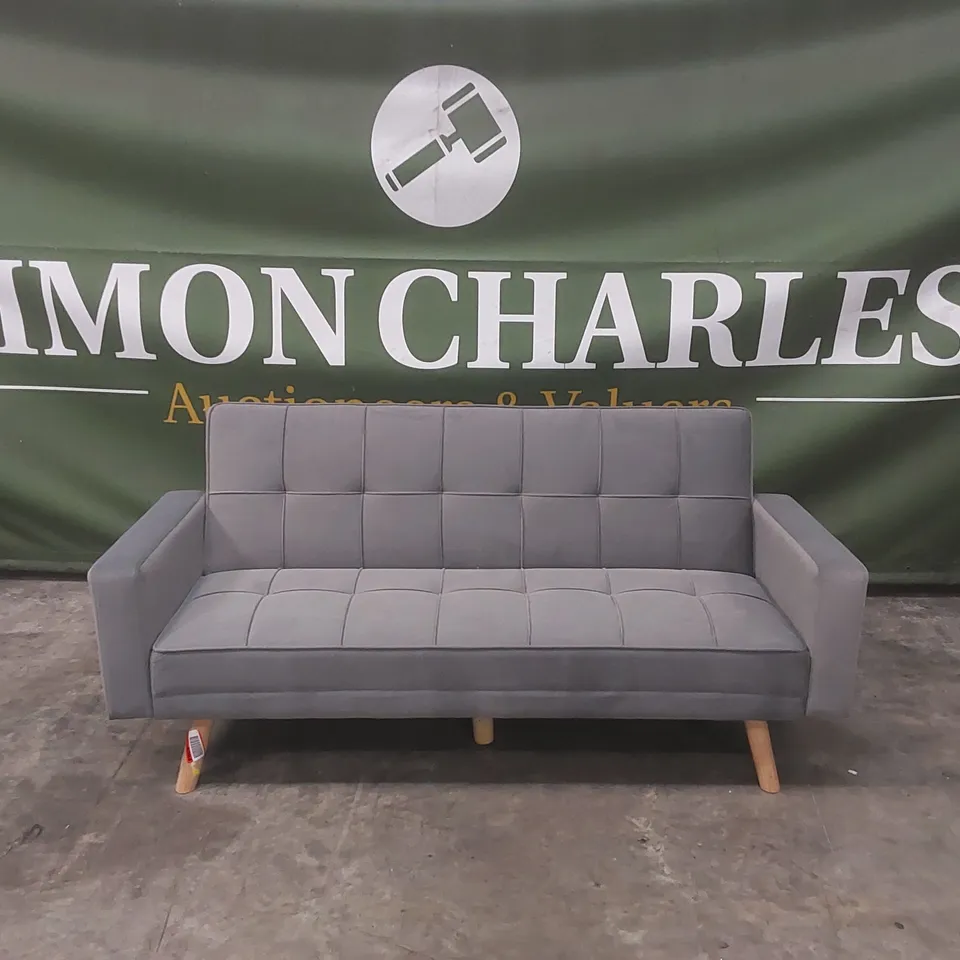 QUALITY DESIGNER MODA FORM 185CM SQUARE ARMS SOFA BED