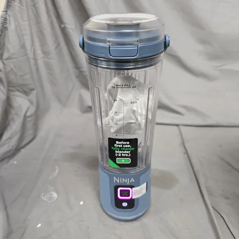NINJA BLAST PERSONAL BLENDER CUP – USB RECHARGEABLE, BLUE BASE