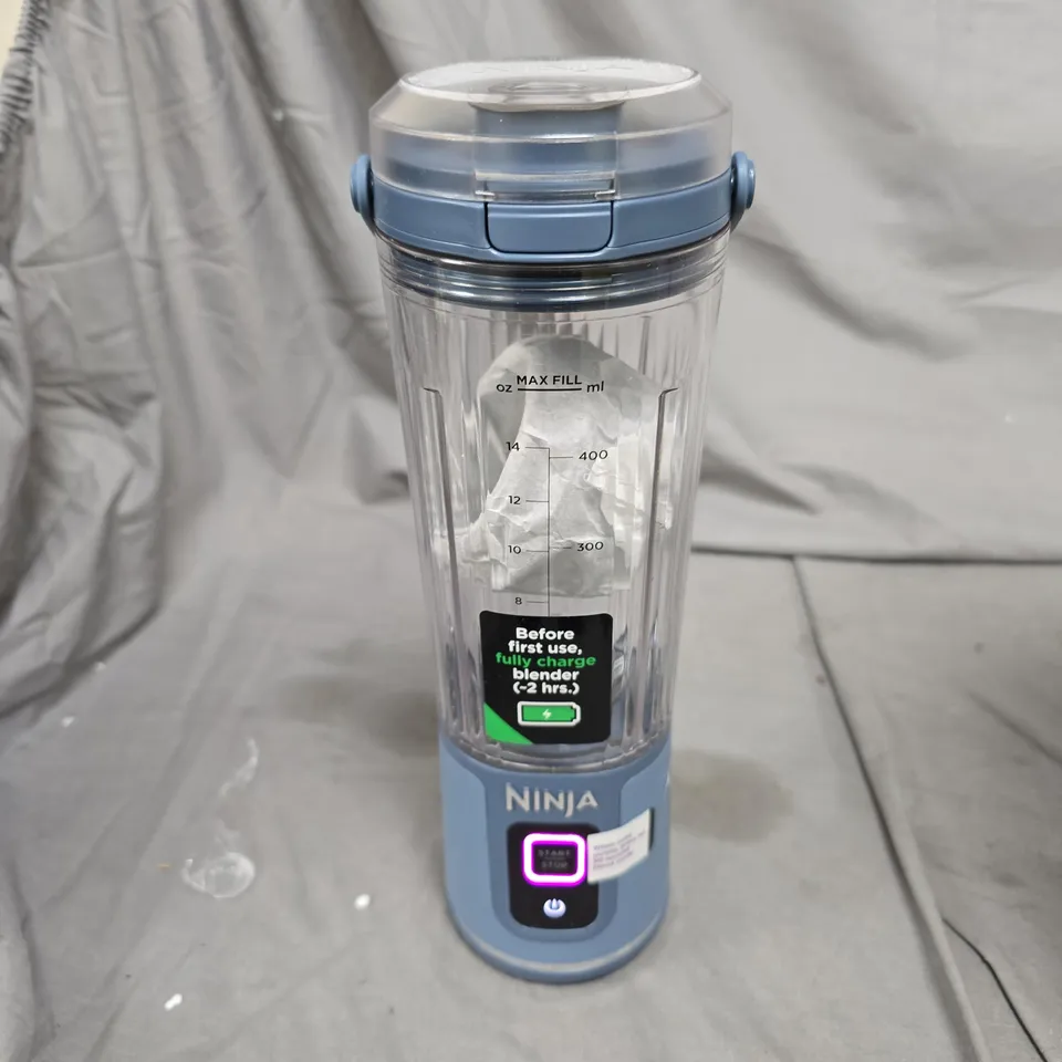 NINJA BLAST PERSONAL BLENDER CUP – USB RECHARGEABLE, BLUE BASE