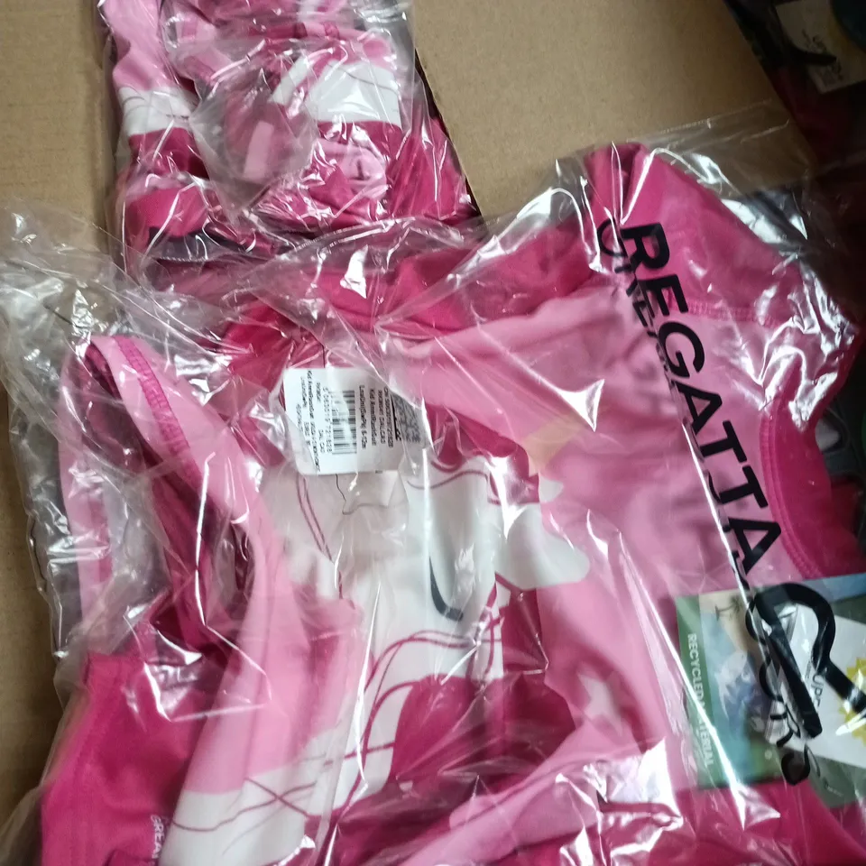 BOX OF APPROXIMATELY 45 X REGATTA KIDS ANIMAL SWIM SUIT - SIZE 6-12 MONTHS