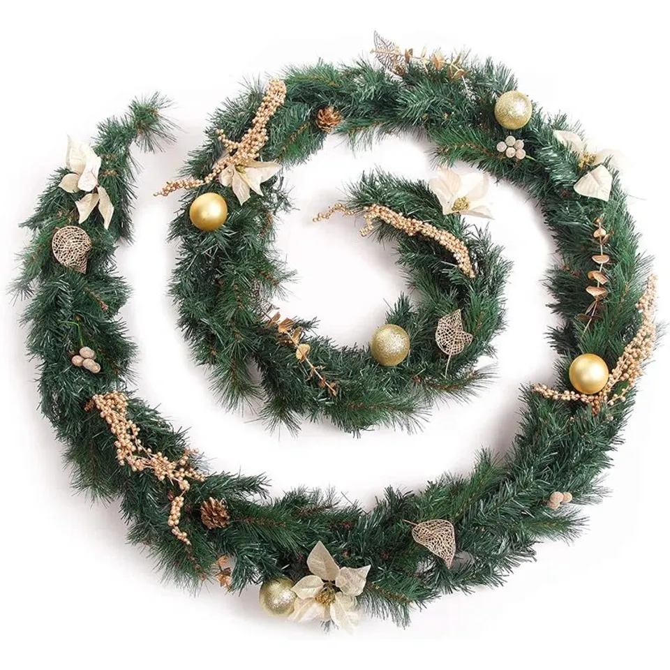 BOXED 360CM FAUX SPRUCE GARLAND  (1 BOX)
