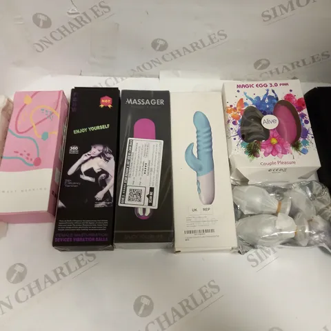 LOT OF 8 ASSORTED SEX TOYS & ACCESSORIES