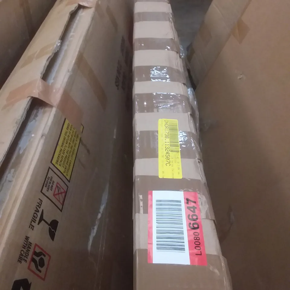 BOXED DELANCAY TV STAND FOR TVS UP TO 50" WHITE