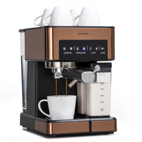 BOXED KLARSTEIN ARABICA 1350W 20BAR ESPRESSO MACHINE COPPER