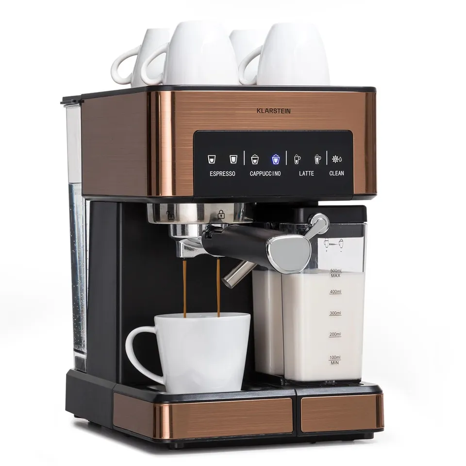 BOXED KLARSTEIN ARABICA 1350W 20BAR ESPRESSO MACHINE COPPER