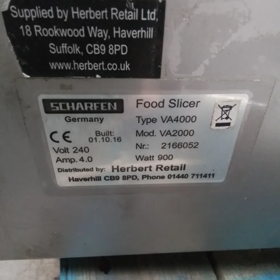 SCHARFEN FOOD SLICER 