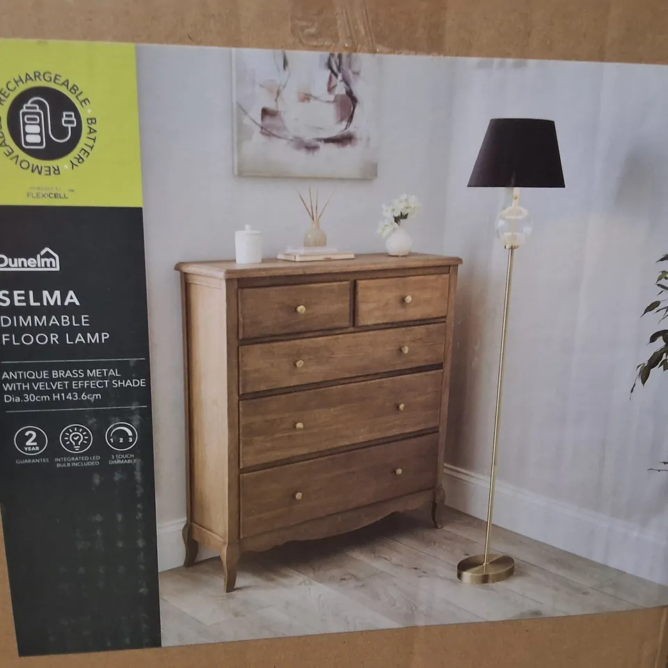 BOXED SELMA DIMMABLE FLOOR LAMP