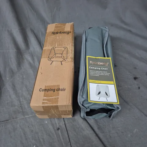 RAINBERG CAMPING CHAIR – PORTABLE FOLDING GARDEN CHAIR WITH CARRY BAG