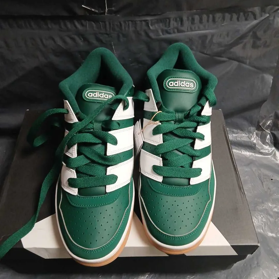 ADIDAS BREAK START 2000 BASKETBALL SHOES – GREEN/WHITE, UK 11