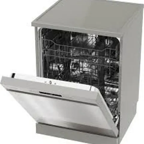 BOXED HISENSE HS6223E90XUK SLIMLINE 10 FREESTANDING DISHWASHER - SILVER