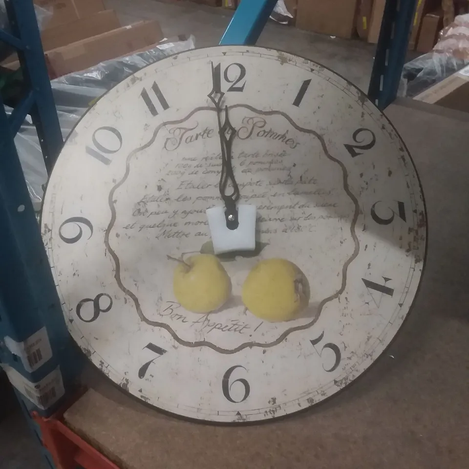 BOXED WOOD WALL CLOCK