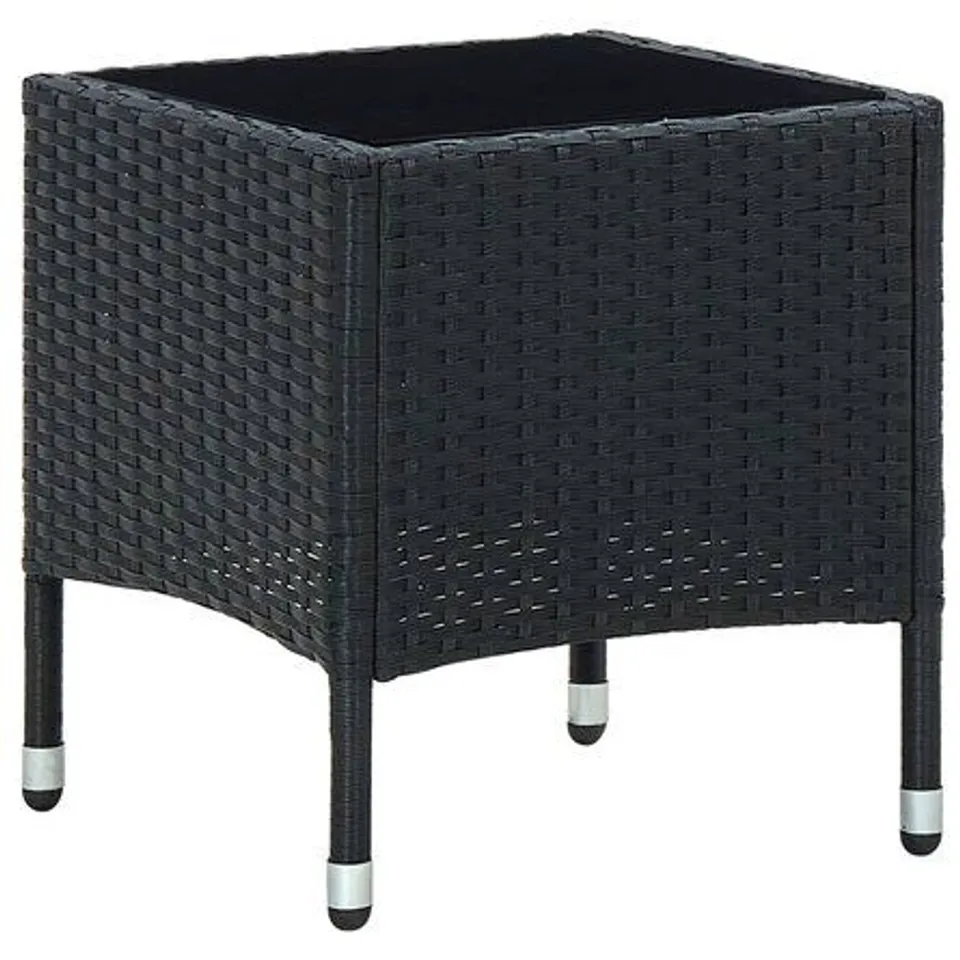 BOXED SHERBORNE RATTAN COFFEE TABLE - BLACK
