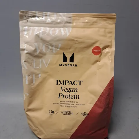 SEALED MY VEGAN IMPACT VEGAN PROTEIN STRAWBERRY - 2.5KG 