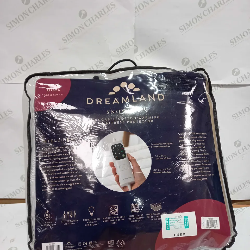 DREAMLAND KING DUAL WARMING MATTRESS PROTECTOR 