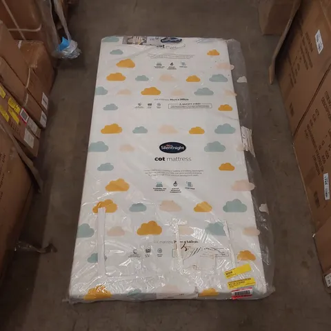 QUALITY BAGGED SILENTNIGHT SAFE NIGHTS ESSENTIALS COT BED MATTRESS - 70 x 140cm