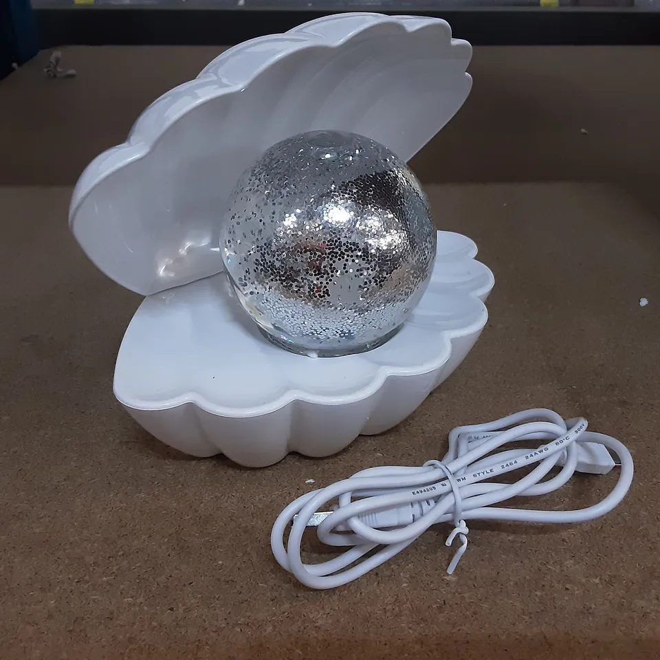 BOXED SENSE AROMA SEA SHELL LED COLOUR CHANGING LAMP