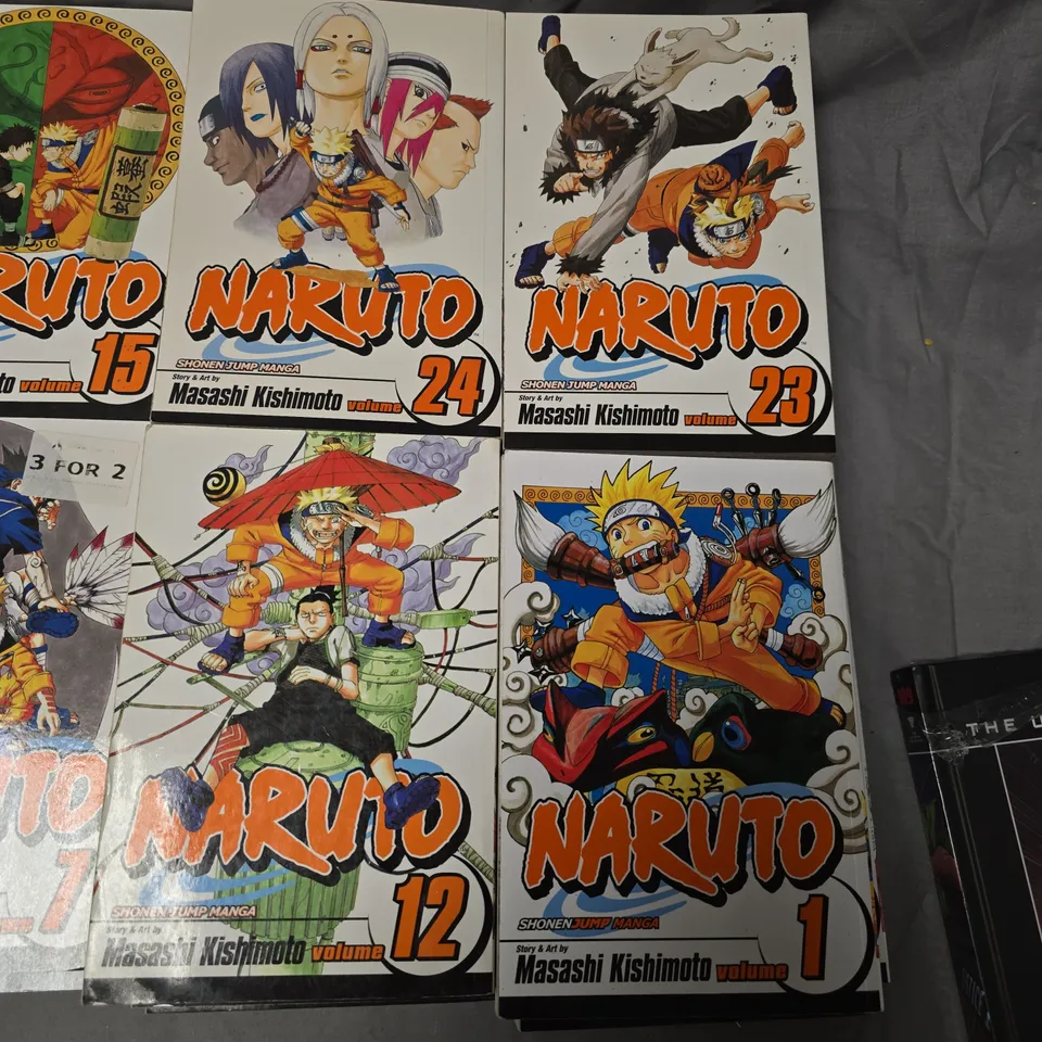 APPROXIMATELY 34 NARUTO MANGA VOLUMES BY MASASHI KISHIMOTO – ASSORTED ISSUES