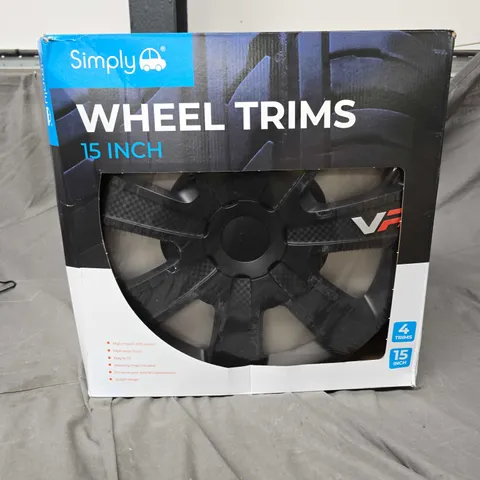 BOXED SIMPLY 15" WHEEL TRIMS FOUR SET 