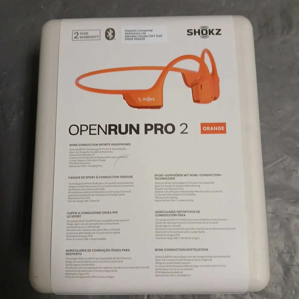 SHOKZ OPENRUN PRO 2 BONE CONDUCTION SPORTS HEADPHONES