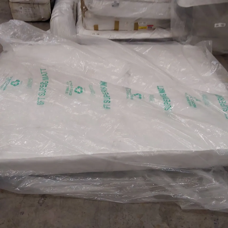 QUALITY BAGGED 4'6" DOUBLE BLATTEIS ORTHOPAEDIC SPRUNG MATTRESS