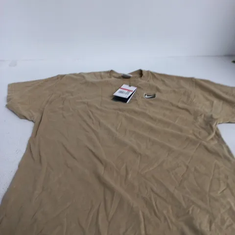 NIKE MENS T-SHIRT β BEIGE, SIZE L