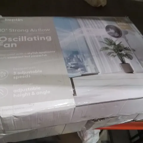 BOXED KEPLIN 10" WHITE OSCILLATING FAN