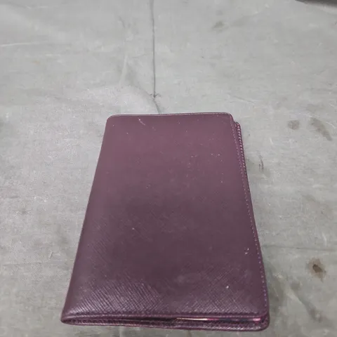 PAUL SMITH PURPLE LEATHER WALLET WITH FLORAL INTERIOR – BOXED