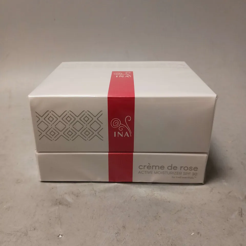 BOXED AND SEALED INA CREME DE ROSE ACTIVE MOISTERISER SPF 30 